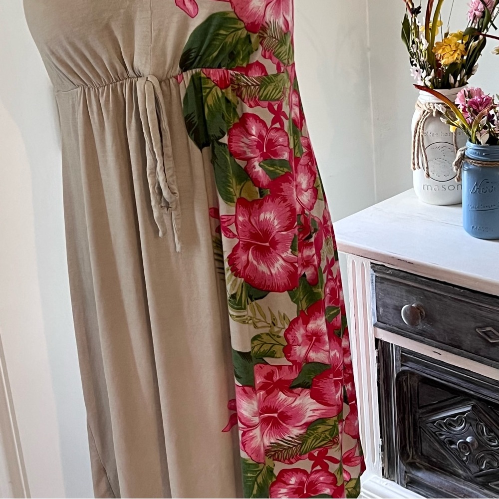 Margaritaville summer sleeveless dress size medium, tropical floral - Picture 2 of 7